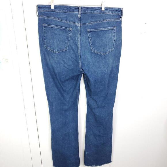 Old Navy Jeans Womens 16 Kicker Bootcut Raw Hem Extra High Rise Modest Office - Picture 9 of 12